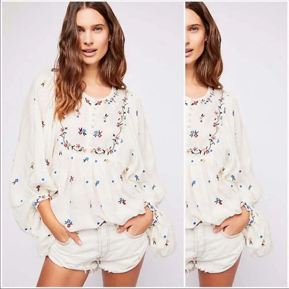 Free People Kiss From a Rose Tunic Size XS